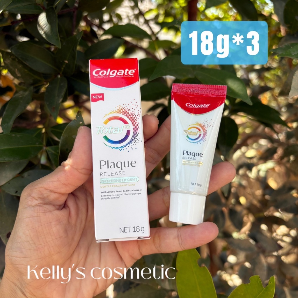 <<Kelly's Shop>> MINI Colgate Toothpaste Total Plaque Release Gentle Mint 18 G.*3pcs