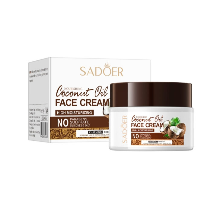 (มีส่งด่วน)Sadoer Coconut Oil Face Cream ครีมทาผิวหน้า มะพร้าว  50g.