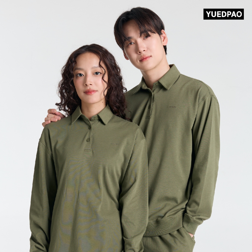 Yuedpao Fleece Air Flow Collection Polo Sweater Shirt เสื้อแขนยาว โปโลแขนยาว สเวตเตอร์ — صورة 5