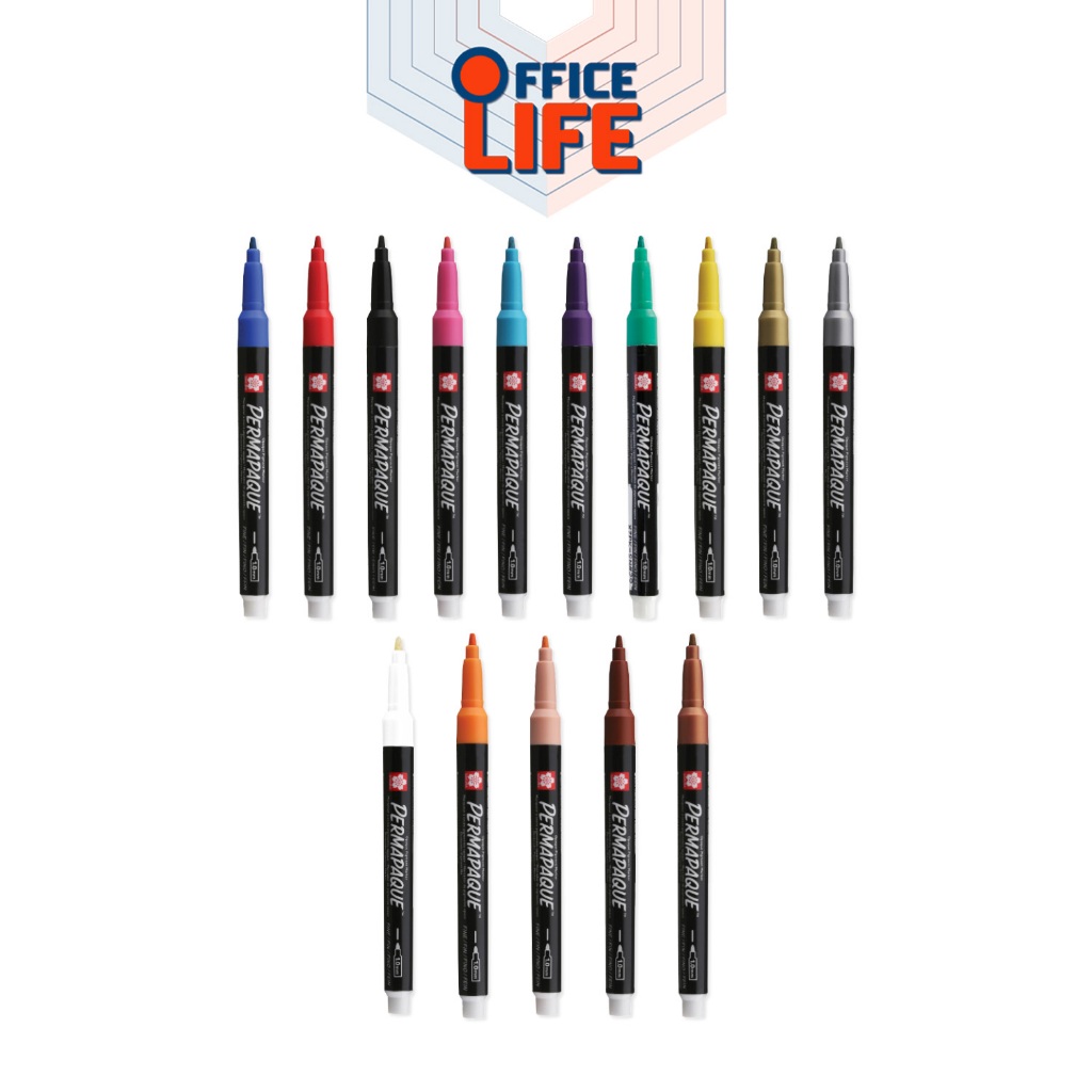 SAKURA (ซากุระ) ปากกามาร์คเกอร์สี เพอร์มาเพ็ค PERMAPAQUE รุ่น XZPK-SN ( จำนวน 1 ด้าม )