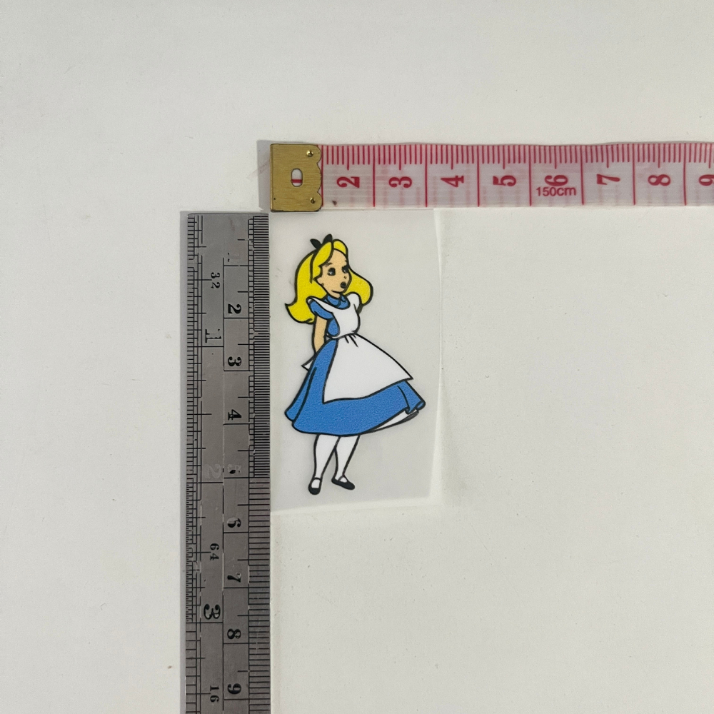 ตัวรีดติดเสื้อ ลายการ์ตูน Alice  น่ารักๆ  Vol.1 รีดติดได้ทุกเนื้อผ้า ใช้งานง่าย ติดกระเป๋า ติดเสื้อ ติดหมวก ราคา ถูกที่สุด ดีลบีเคเค แกลเลอรีภาพที่ 9