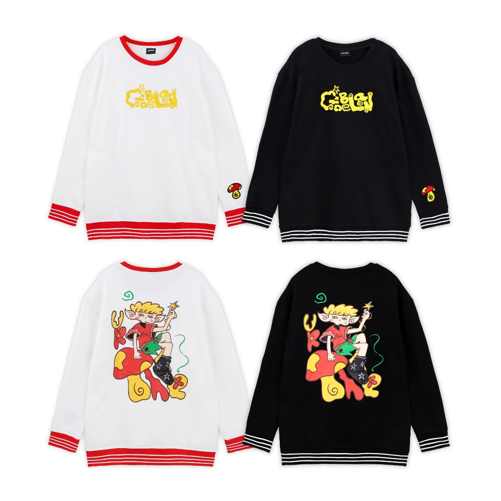 URTHE - เสื้อสเวตเตอร์ Oversize รุ่น LOST TO FINE OWE FAIRY SWEATSHIRT