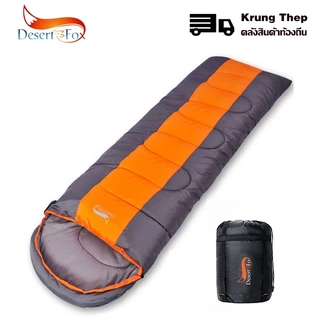 Desert Fox Camping ถุงนอนน้ำหนักเบา 4 Season Warm & Cold Envelope Backpacking ถุงนอนสำหรับเดินทางกลางแจ้ง