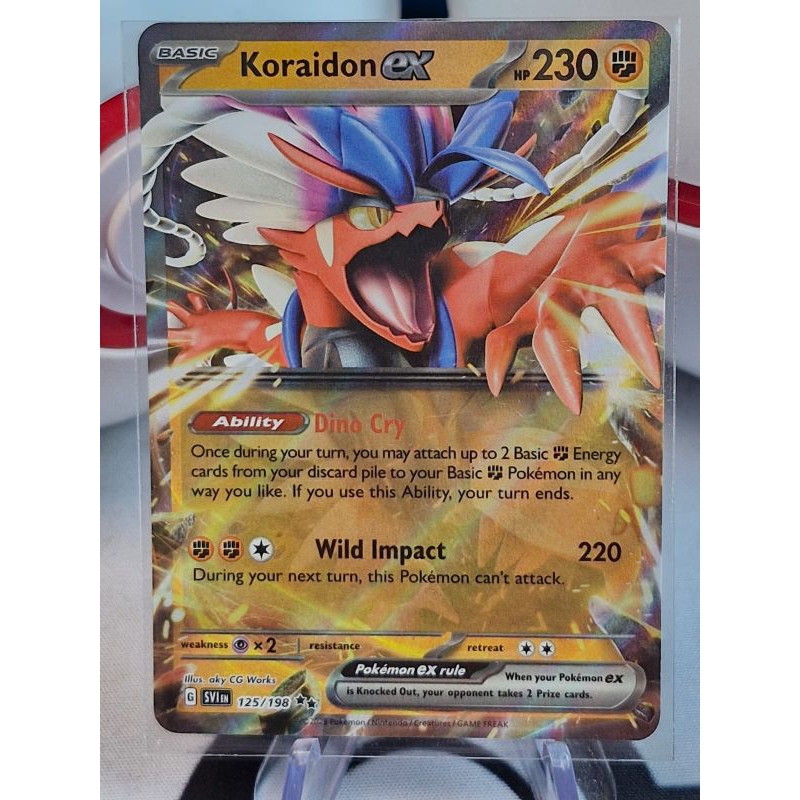 Koraidon EX 125/198 Double Rare Pokemon Scarlet & Violet