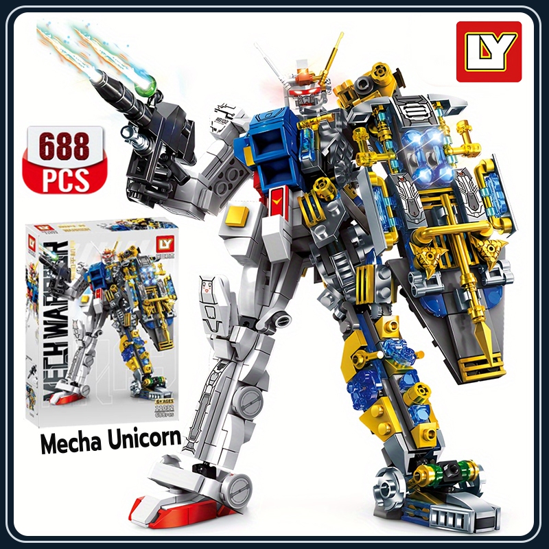 LY กันดั้ม หุ่นยนต์ โมเดลบล็อกตัวต่อ Mecha ชุดตัวต่อgundam robot model Building Blocks ของเล่นเด็กผช