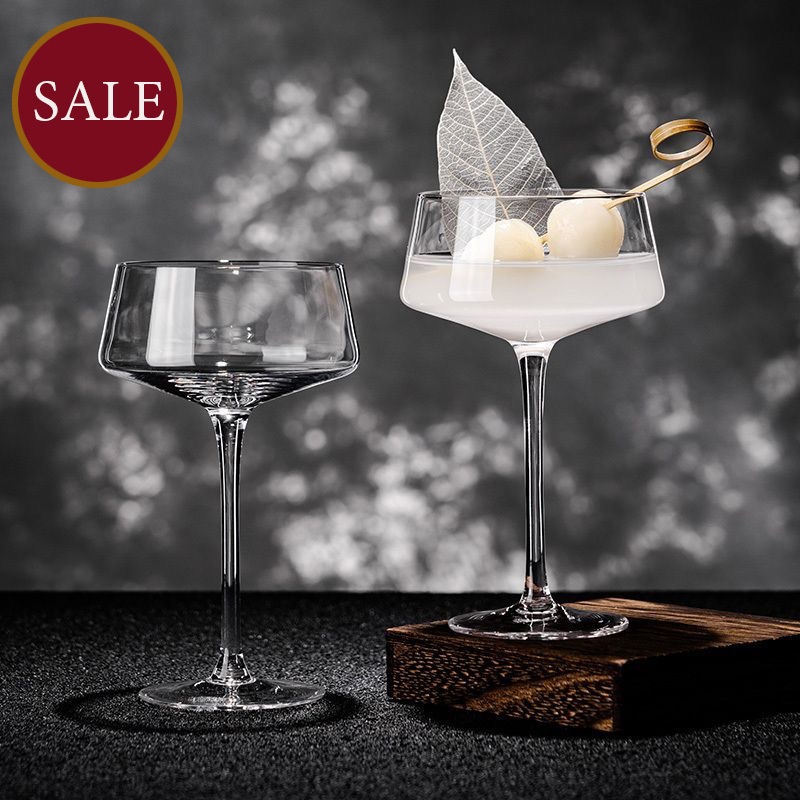 แก้วค็อกเทล แก้วเครื่องดื่มสไตล์ญึ่ปุ่น ทรงสูง Martini  Cocktail 250ml