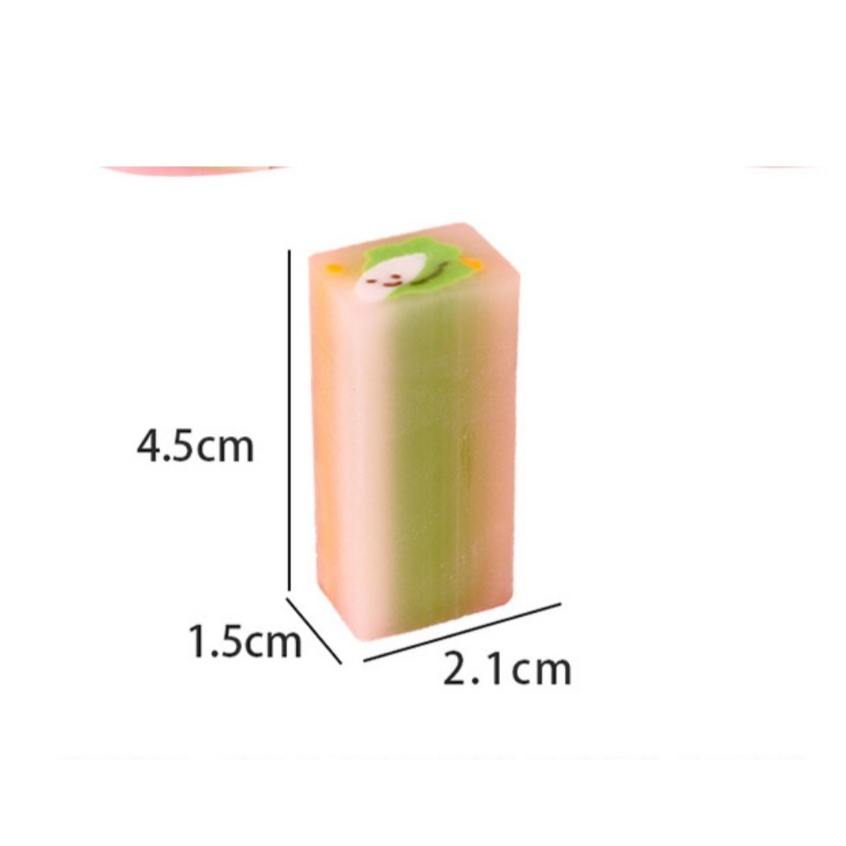 💞ยางลบ ลายผัก ลบสะอาด สีสันสดใส  อุปกรณ์การเรียน