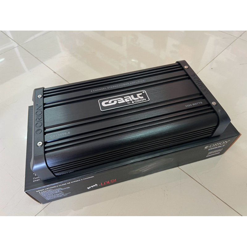 7990บาท แอมป์ขับกลางแหลม ยี่ห้อ Orion รุ่น CBT3500.4 ติดรถยนต์