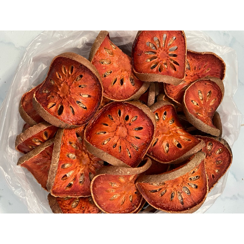 เกรดA มะตูมแห้งคัดเกรด 1กิโลกรัม มะตูมแผ่นตากแห้ง