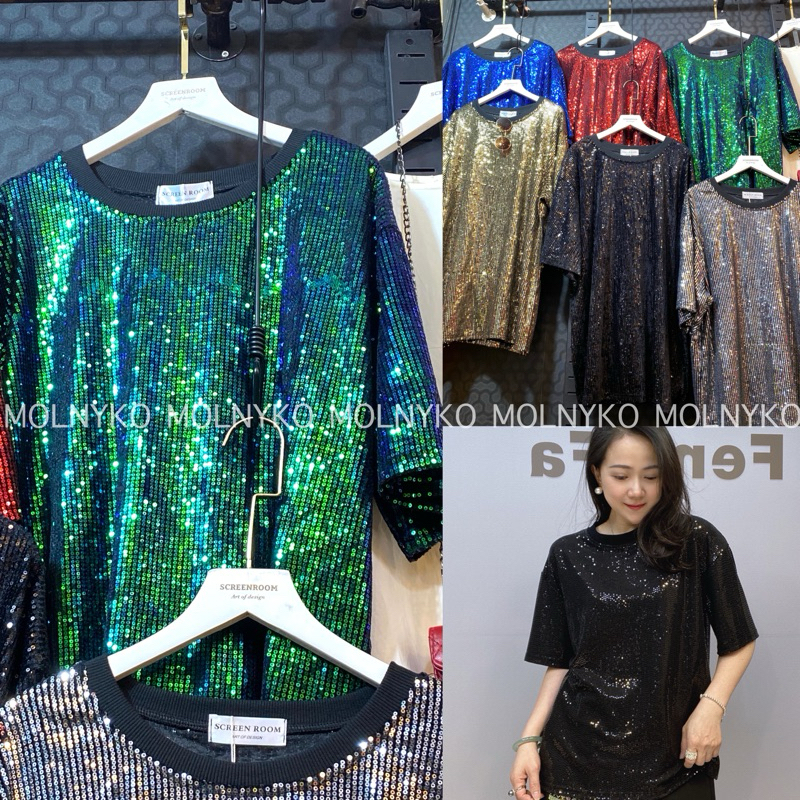 เสื้อกลิตเตอร์วิ้งๆอก48 เหมาะกับปีใหม่สุดๆ
