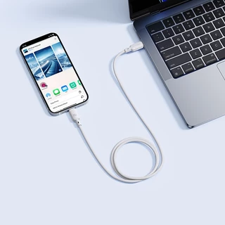 Baseus สายชาร์จเร็ว รุ่น Silky Series USB to Type-C 100W, USB to iP 2.4A 1m,2m (USB to Type C ไม่รองรับระบบ IOS)