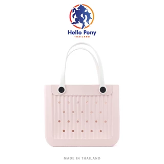 Hello Pony กระเป๋าสะพาย ขนาดใหญ่ ทรงโท้ท หน้ากระเป๋าตกแต่งได้ EVA น้ำหนักเบา แฟชั่น ขนาด 30x37 CM. รุ่น BM4004L