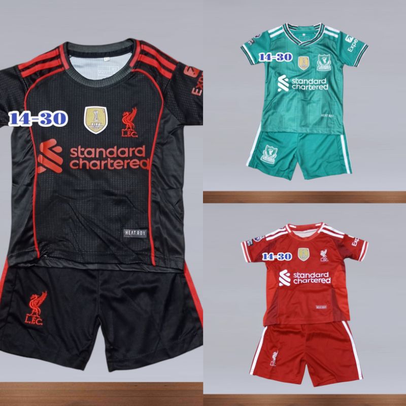 ชุดฟุตบอลเด็กปี 2025ชุดกีฬา 1 ชุดเสื้อพร้อมกางเกงพร้อมส่งเด็กผู้ชายเด็กผู้หญิง