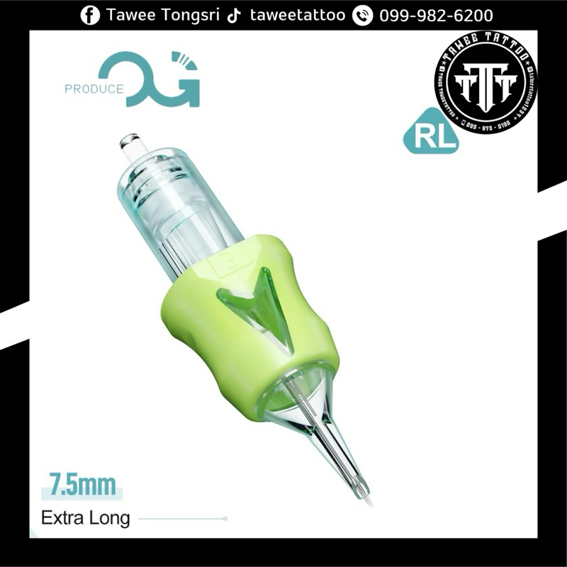 OG Arrow Round Liner รหัส 12 (RL) 10 ชิ้น/กล่อง tattoo