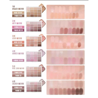 (กดในไลฟ์ลด40%) WAKEMAKE Soft Blurring Eye Palette พาเลท 16 ช่อง เนื้อนุ่มละเอียด ติดทน