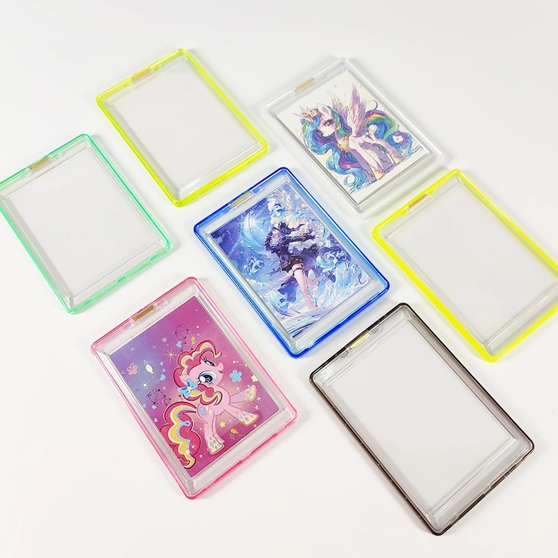 เคสการ์ด กรอบ เฟรม กรอบแม่เหล็ก_ใส_ขอบสี 35PT พร้อมส่ง