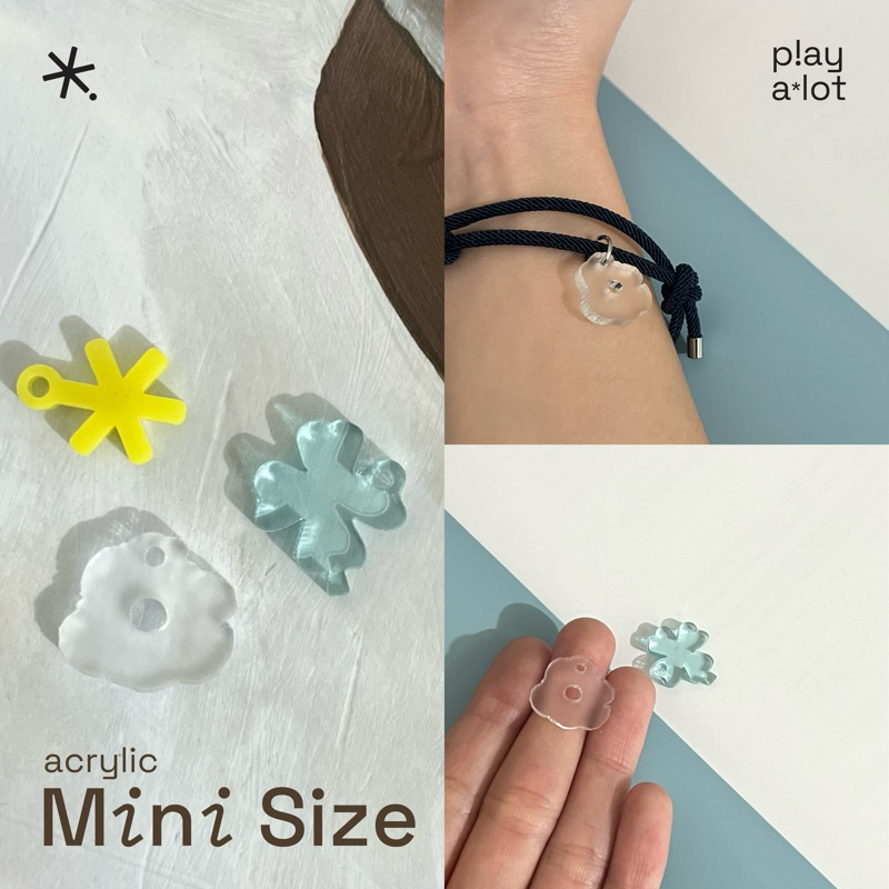 Playalot - Mini Acrylic อะคริลิคตกแต่งสำหรับ กำไล/พวงกุญแจ