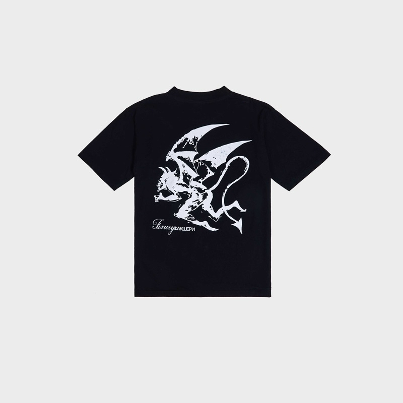 'Seducer’ Black Washed Tee