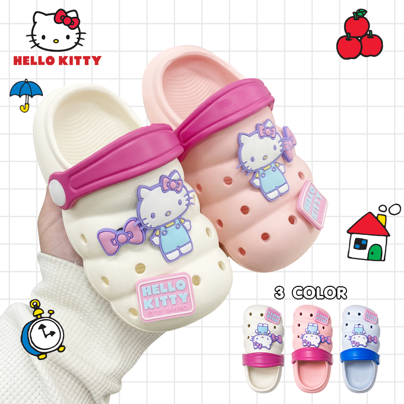 Hello Kitty รองเท้าแตะ รัดส้น ทรงตัวหนอน น้ำหนักเบา ใส่สบาย รุ่นKTL-584