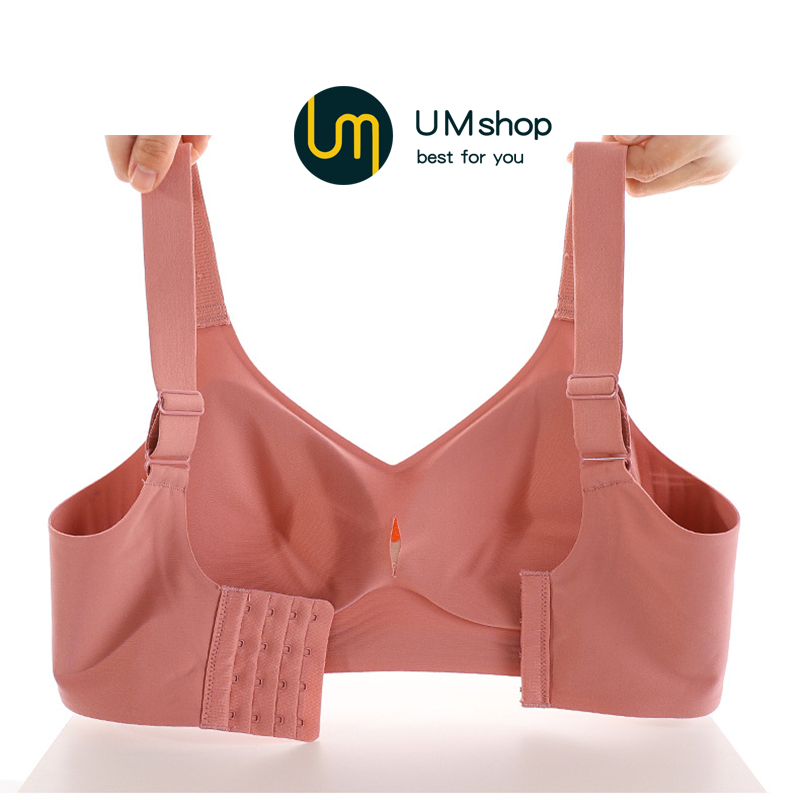 UM Shop บราขนาดพิเศษลาเท็กซ์สำหรับผู้หญิงใหม่ M-4XL คลังสินค้าพร้อมเสื้อชั้นในแบบบางไม่มีเครื่องหมายป้องกันการหย่อ ราคา ถูกที่สุด โปรบีเคเค แกลเลอรีภาพที่ 2