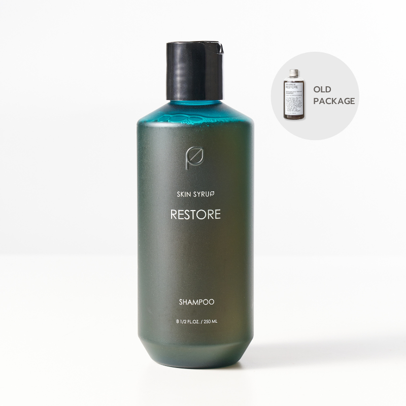 (จำหน่ายแยกชิ้น) [NEW] Restore shampoo หรือ Conditioner ผลิตภัณฑ์ช่วยลดผมร่วง Detoxสารเคมี หนังศีรษะมัน ผมหงอก SKINSYRUP