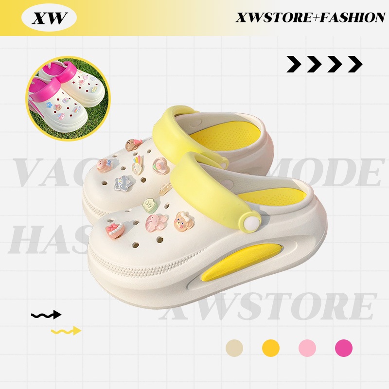 XWshopee พร้อมส่งแล้ววันนี้ รองเท้าหัวโตแฟชั่นสำหรับผู้หญิง รุ่นนี้แนะนำว่าคนนี้มีติดบ้านไว้เลย ได้ใช้แน่นอน งานสีทูโทนค