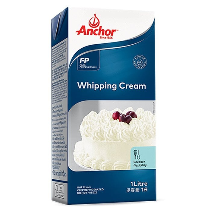 Anchor แองเคอร์ วิปปิ้งครีม 1 ลิตร (ส่งแช่เย็นเท่านั้น) - Whipping Cream