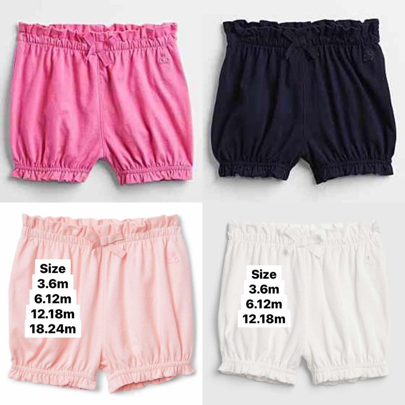 ✅พร้อมส่ง✅ baby gap กางเกงขาสั้นเด็กหญิง กางเกงขาสั้นเด็กใส่สบาย