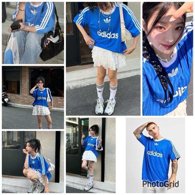 ADIDAS T-Shirt เสื้อยืด  ผ้ากีฬา ผ้ายืด งานสวยมาก ใส่ได้ทั่วชายและหญิง