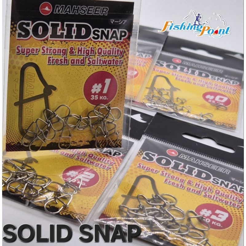 กิ๊ปเหยื่อปลอม Mahseer Solid Snap มี#00-#3