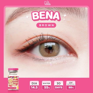คอนแทคเลนส์🌈Bena🌈 Brown (Kitty Kawaii) ขนาดกลาง💖