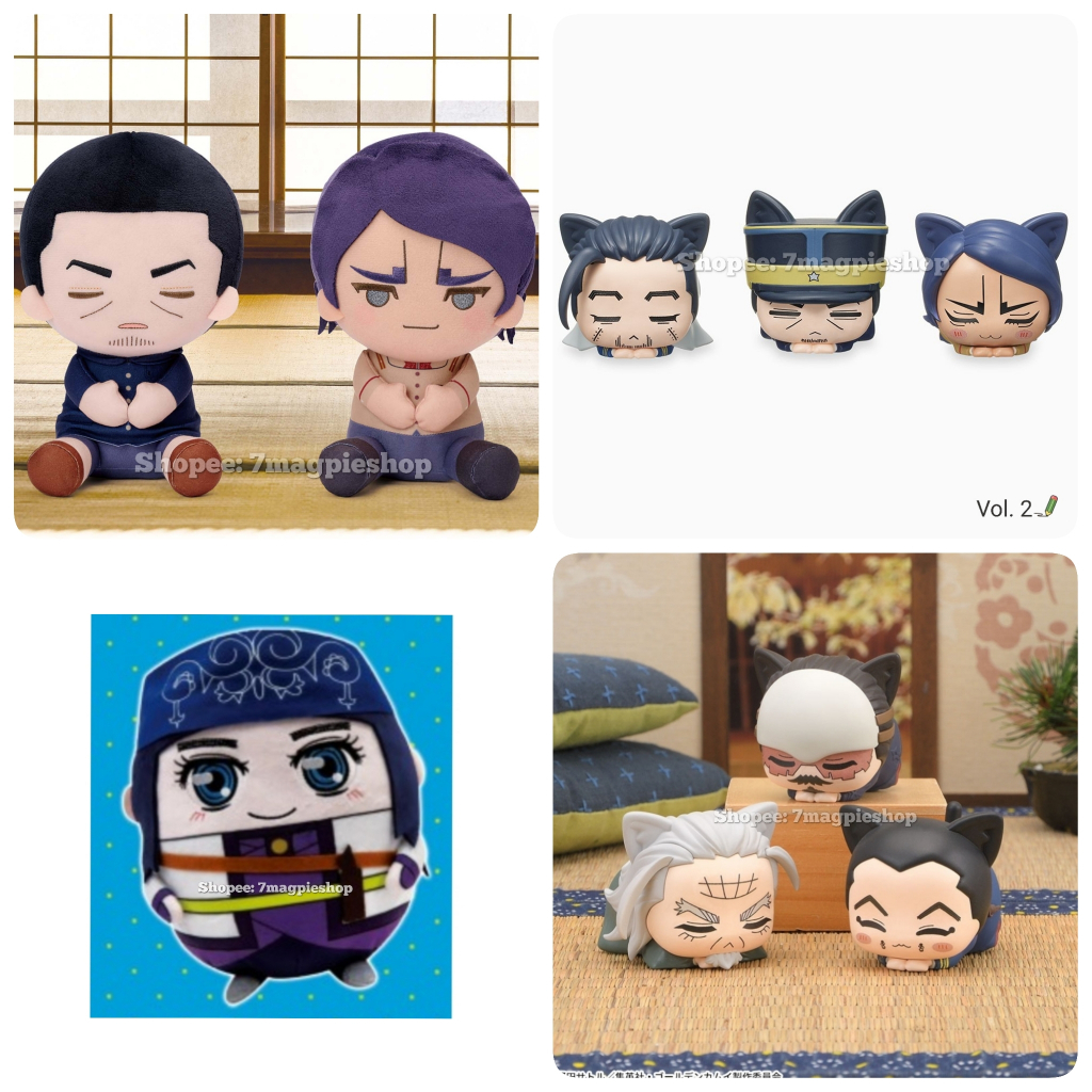 Lot JP🇯🇵 SEGA แท้ Golden Kamuy Ohiruneko Mini Figure ตุ๊กตา Asirpa Usami Tsukishima Koito Ogata Tsur