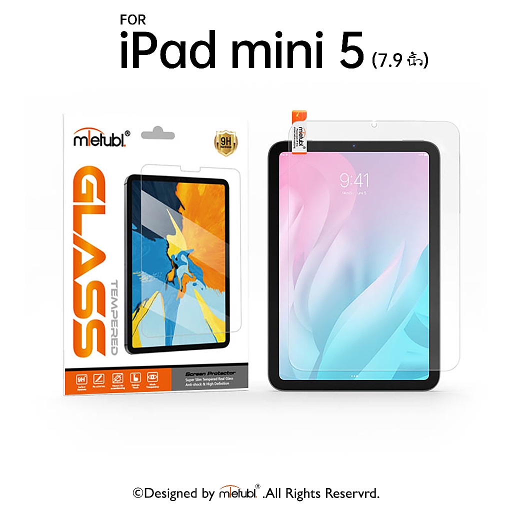 ฟิล์มกระจก ฟิล์มไฮโดรเจล Mietubl สำหรับ iPad mini 5 ขนาด 7.9 นิ้ว แถมอุปกรณ์ติดฟรี