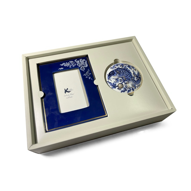 KBANK PERFECT WEALTH ชุดภาชนะเครื่องเคลือบ พร้อมกรอบรูป KBANK PREMIUM