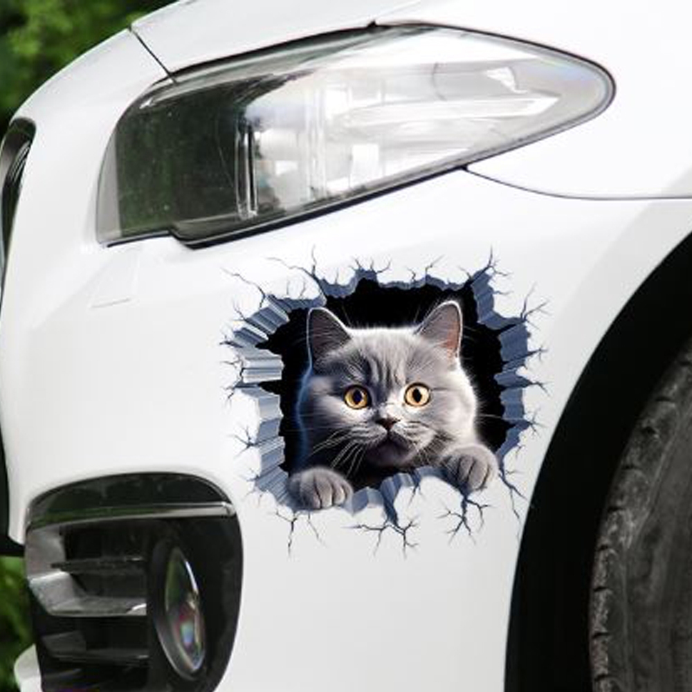 (ส่งจากไทย) สติกเกอร์แมวน่ารัก กันน้ํา ลายแมวตลก สติ๊กเกอร์ติดรถ ติดแอร์ ติดโน้ตบุ๊ค สติ๊กเกอร์ตกแต่ง สติ๊กเกอร์ปิดรอย - รูปที่ 4