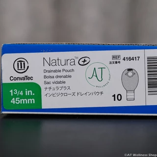 ถุงอุจจาระ Convatec Natura+ ขุ่น มีตัวกรองกลิ่น ระบายแก๊ส (ราคาต่อ 1 ชิ้น)(Price per 1 piece)