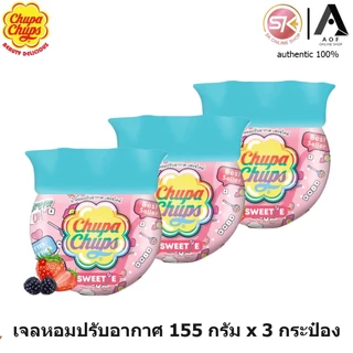 [3กระป๋อง] Freshtime Chupa Chups เฟรชไทม์ จูปาจุ๊ปส์ น้ำหอมปรับอากาศ 155 กรัม x 3 กระป๋อง