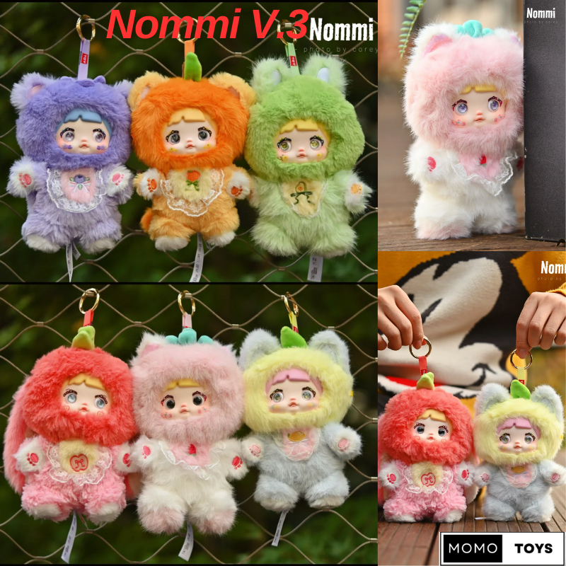 ยกบ็อก(6 ตัว) โค้ดแฟชั่นลด30% พร้อมส่งในไทย Nommi V3 Nommi V.3 NOMMI Interesting Fruits พวงกุญแจ เลื่อนตาได้ น่ารักม
