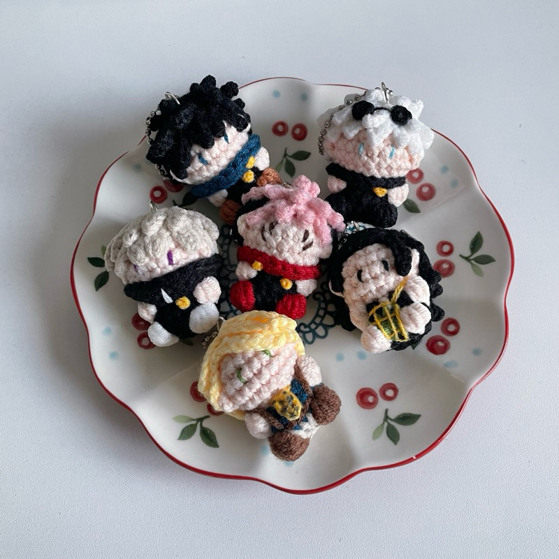 fav.jellyfish | พวงกุญแจไหมพรม jujutsu kaisen🤏🏻✨ | jujutsu kaisen keychains!