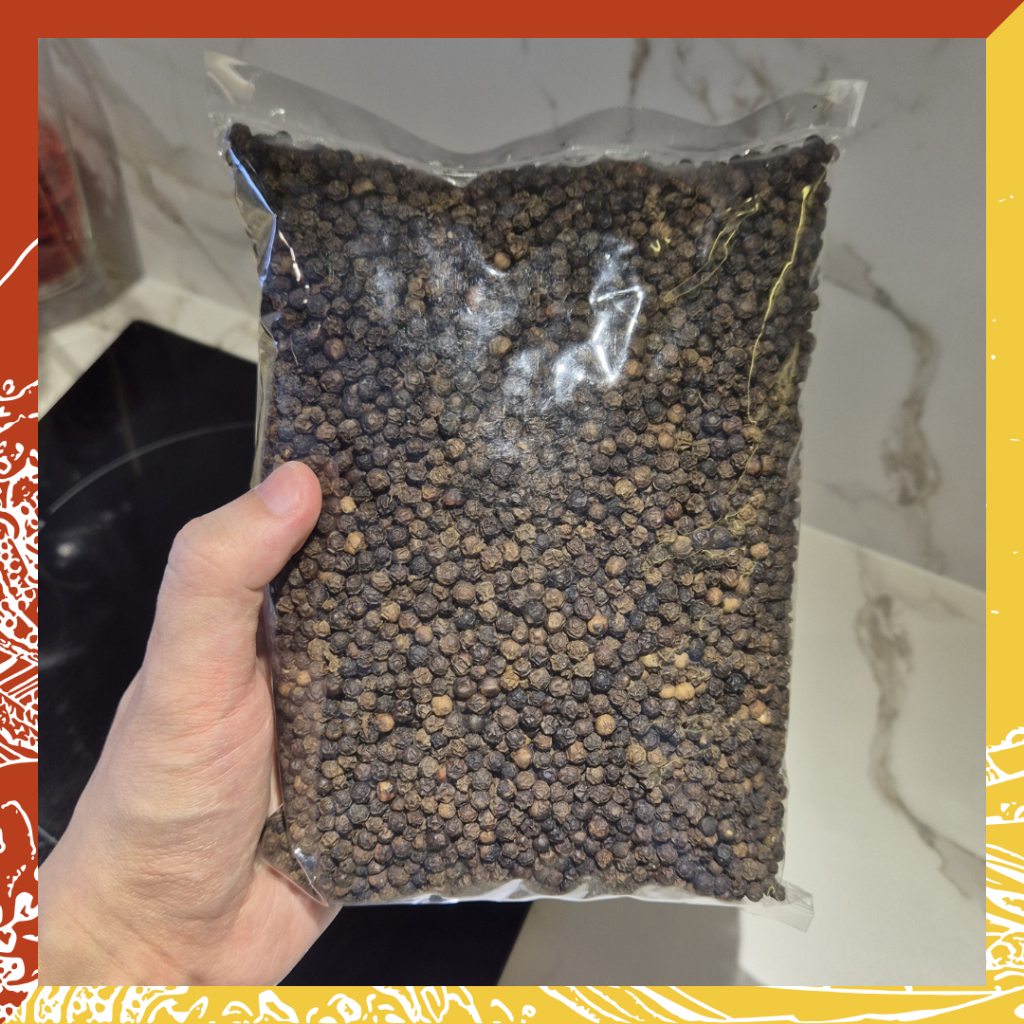 [ ส่งไว] พริกไทยเม็ดดำจันทบุรี (500 กรัม) | Black Peppercorn Chanthaburi (500 grams)
