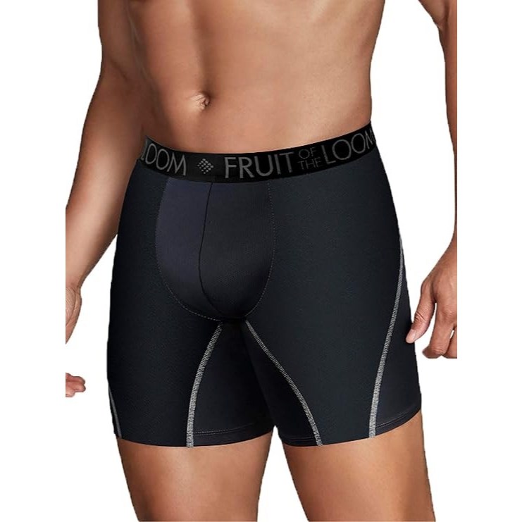 Fruit of the Loom Men's Breathable Boxer Briefs,**แบ่งชาย1ตัว