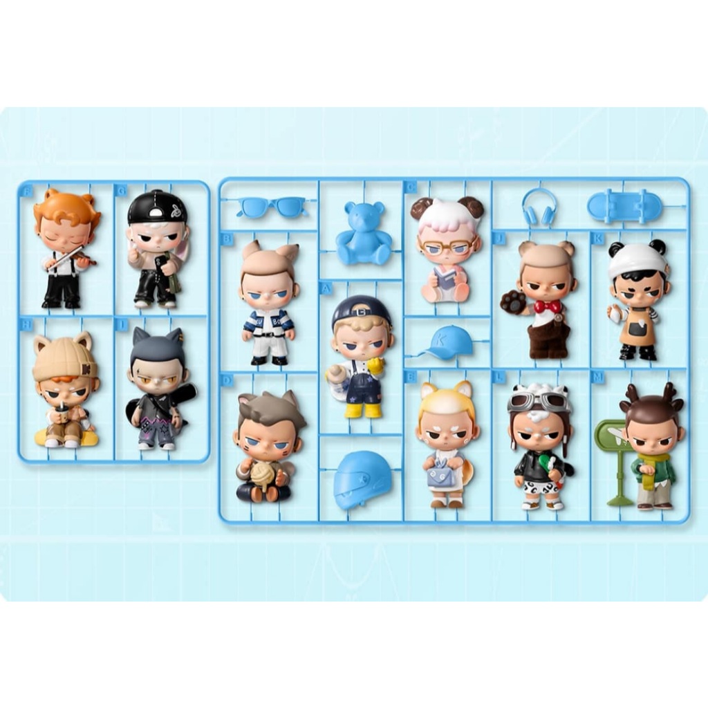 (เลือกตัว เช็คการ์ด พร้อมส่ง) POPMART KUBO 24/7 YOU Series: Loyal KUBO / Crushing On You