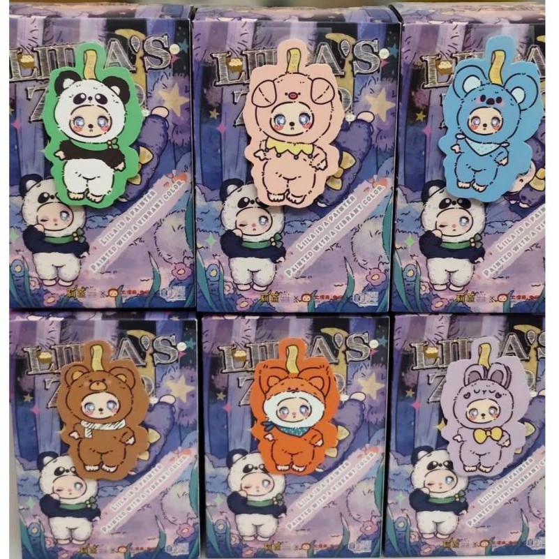 Liila Lucky Cat Zoo V2 Migo V2 Plush Keychain(เต็มตัว)ไลล่าพวงกุญแจ ของแท้100%แบบแกะตัวแกะเช็คกการ์ด