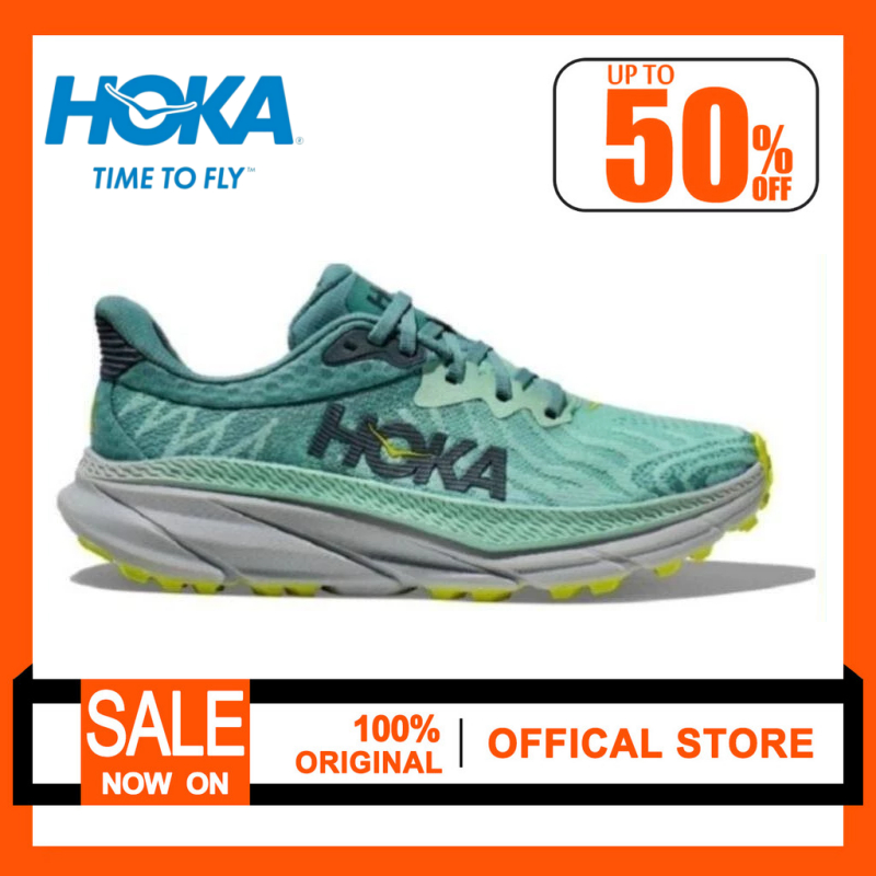 (ของแท้ 100%)HOKA ONE ATR 7 Mist Green Trellis running Shoes for Men and women Sneakers