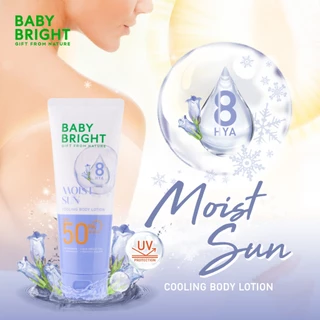 Baby Bright ซันคูลลิ่งบอดี้โลชั่น เอสพีเอฟ50 พีเอ+++ 160ml[Y24]