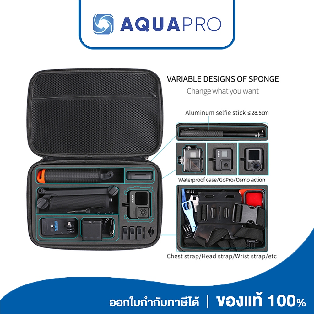 Surewo Large Size Action Camera Bag กระเป๋า surewo ไซต์ใหญ่ for GoPro / Insta360 / DJI /SJCAM / Xiaomi / Action Camera