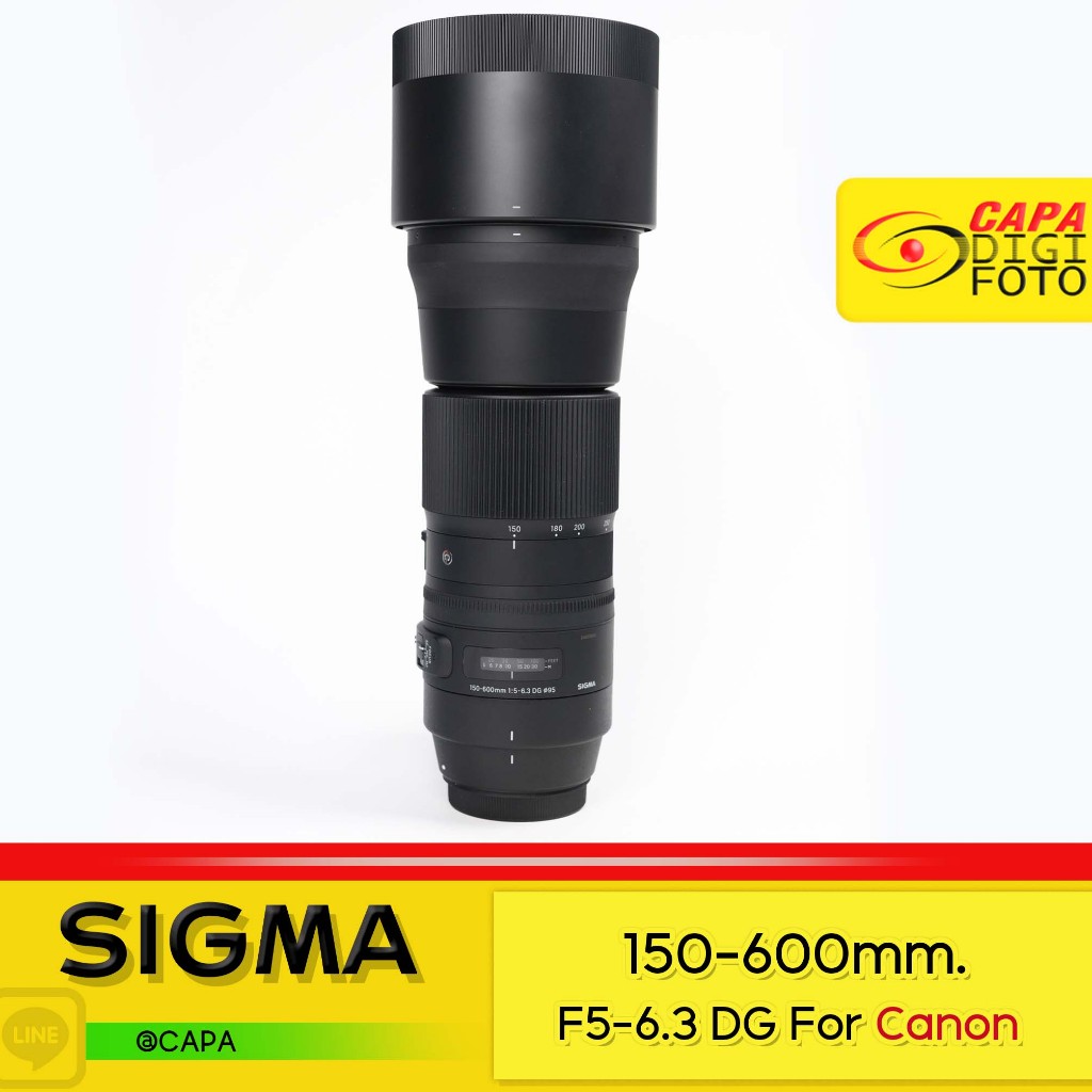 [USED] SIGMA 150-600mm.F5-6.3 DG For canon YC  *With Case