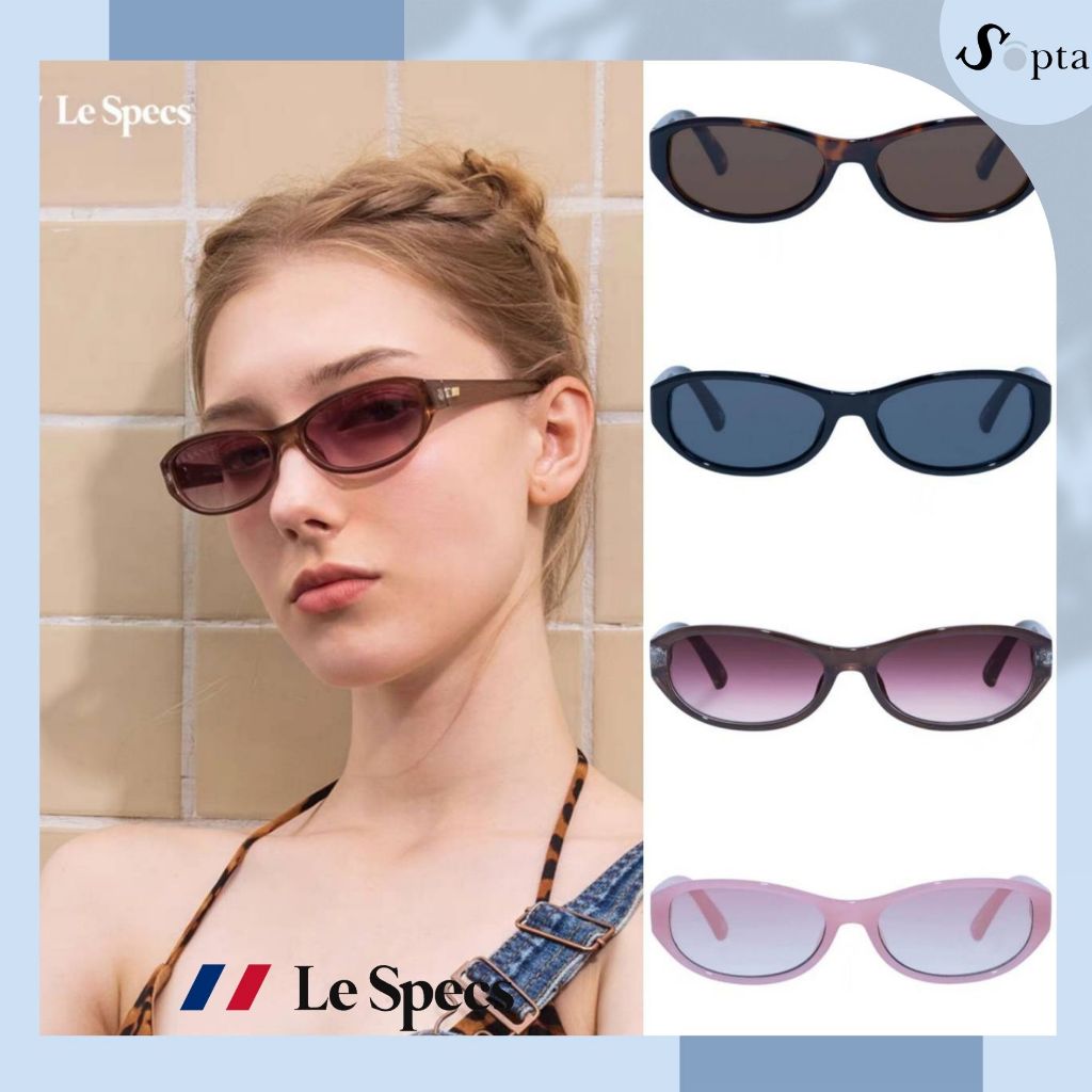 (รุ่นใหม่ล่าสุด🇦🇺 ) Lespecs แว่นกันแดด Le specs รุ่น DON'T CHA สี BLACK , PEARL CHOCOLATE