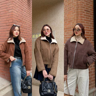 MALIMAYS - Harrow Suede Jacket แจ็คเก็ตหนังกลับบุขน