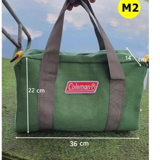 (สินค้าเข้าใหม่) กระเป๋าใส่ของ กระเป๋าสมอบก ปักอาร์ม Coleman+สายสะพาย
